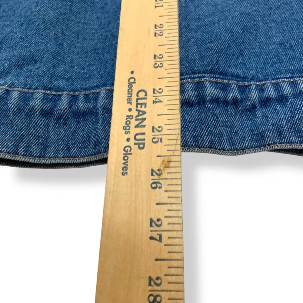 Wrangler Hero Denim‎ Jacket L/6 100% Cotton Blue Jean Mens Classic Real Man